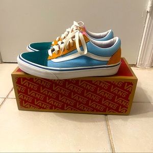 Old School Color Bright Multi Bright Vans Grade School/Big Kids Size 6